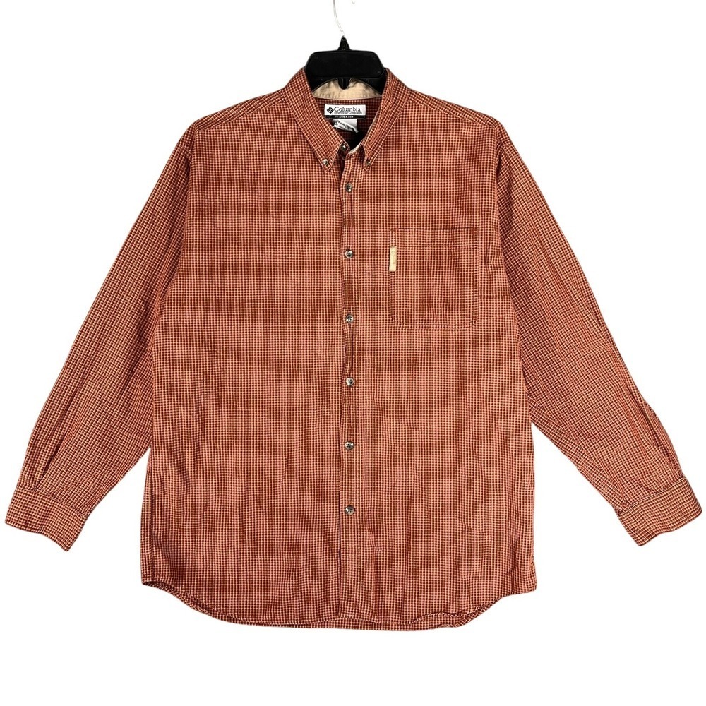 Columbia Shirt Mens XL Plaid Business Casual Normcore‎ Outdoors Camping Travel
